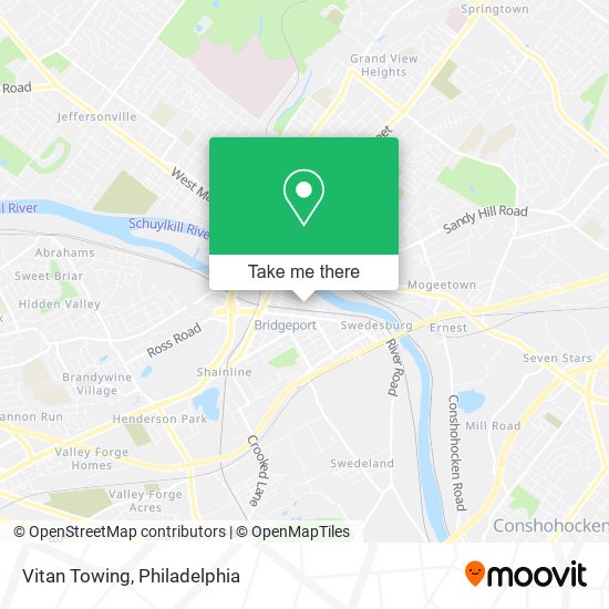 Vitan Towing map