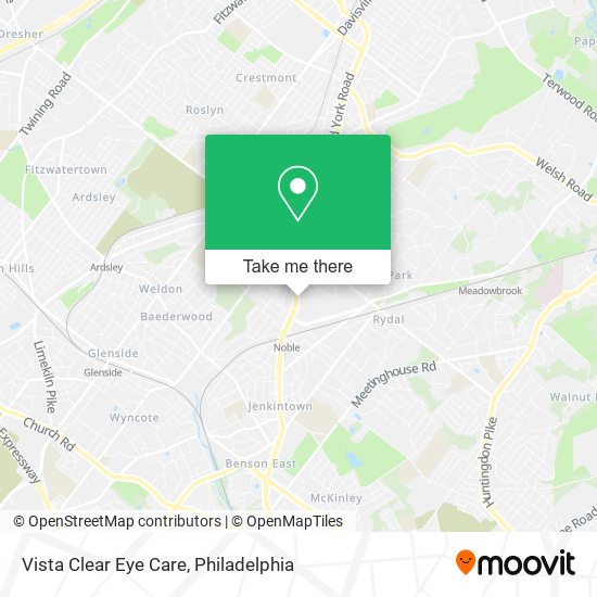 Vista Clear Eye Care map