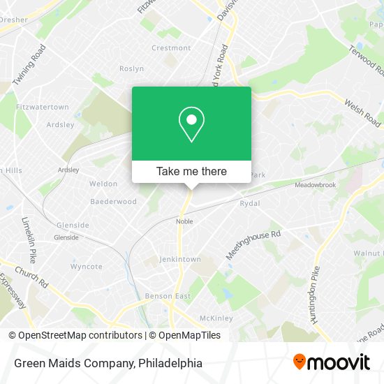 Green Maids Company map