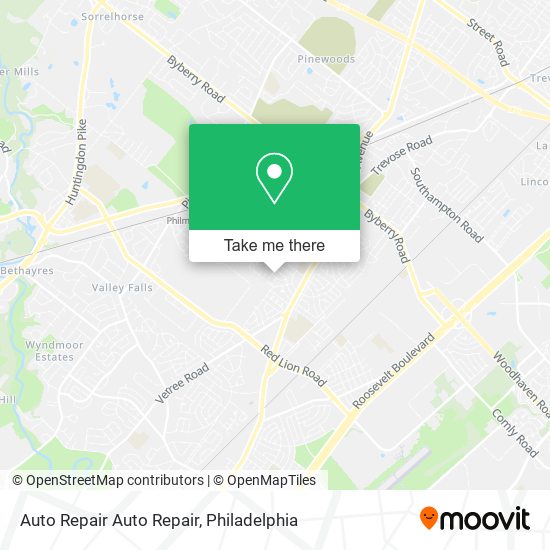 Auto Repair Auto Repair map