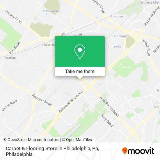 Mapa de Carpet & Flooring Store in Philadelphia, Pa