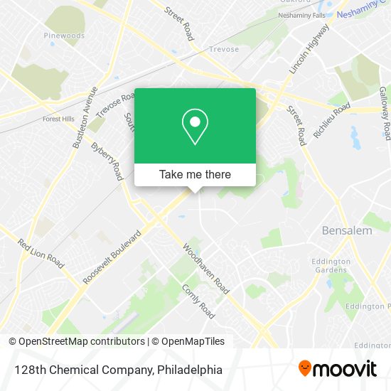 128th Chemical Company map