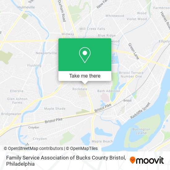 Family Service Association of Bucks County Bristol map