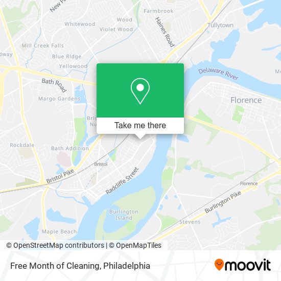 Free Month of Cleaning map