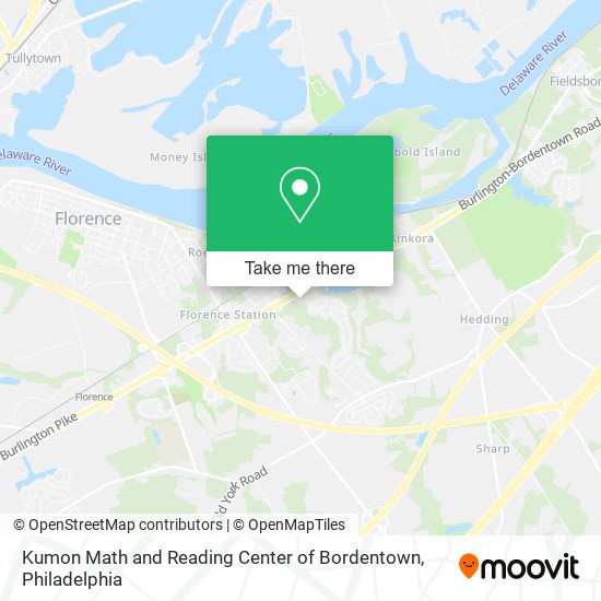 Kumon Math and Reading Center of Bordentown map