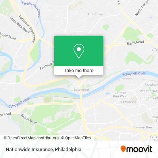 Mapa de Nationwide Insurance