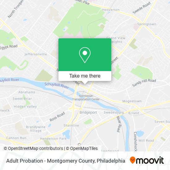 Adult Probation - Montgomery County map