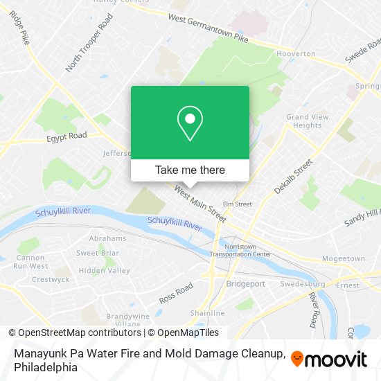 Mapa de Manayunk Pa Water Fire and Mold Damage Cleanup