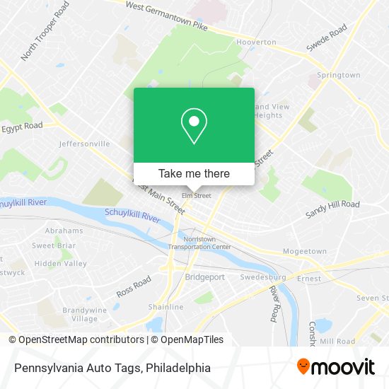 Pennsylvania Auto Tags map