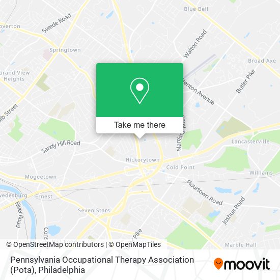 Mapa de Pennsylvania Occupational Therapy Association (Pota)