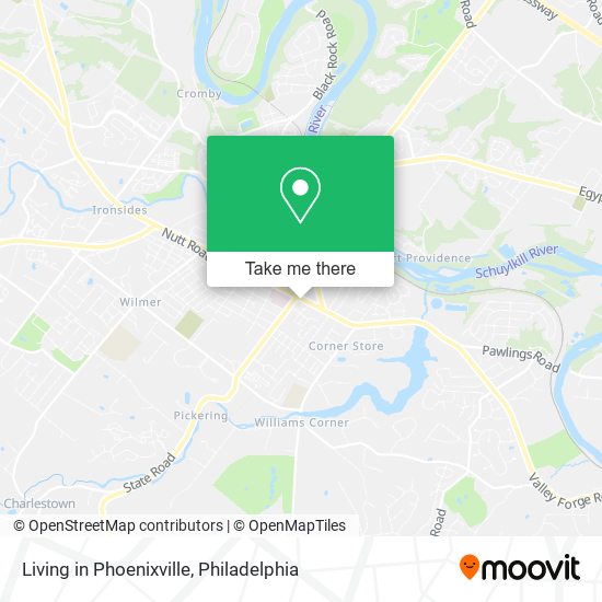 Mapa de Living in Phoenixville