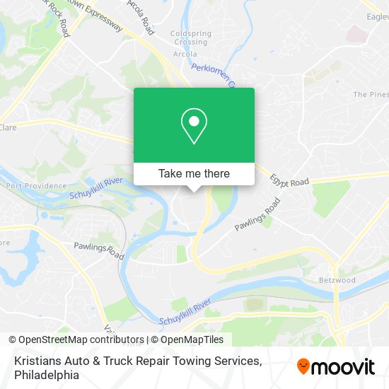 Kristians Auto & Truck Repair Towing Services map