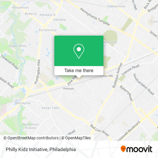 Philly Kidz Initiative map
