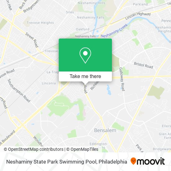 Mapa de Neshaminy State Park Swimming Pool