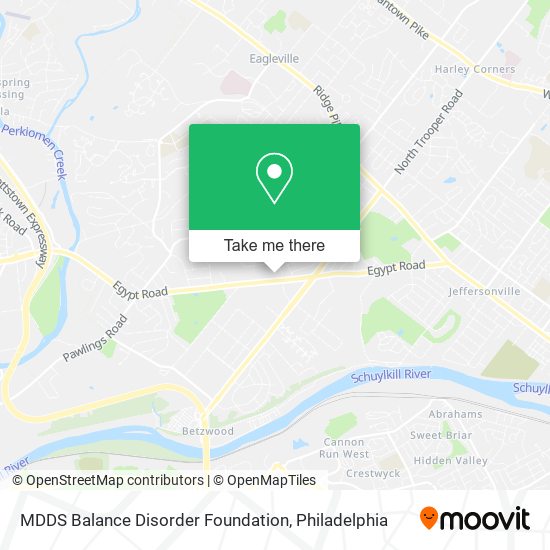 MDDS Balance Disorder Foundation map