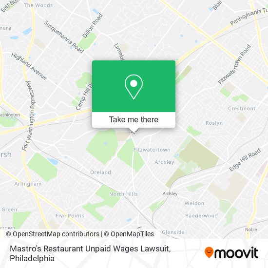 Mastro's Restaurant Unpaid Wages Lawsuit map