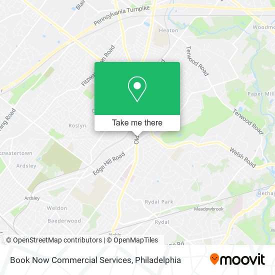 Book Now Commercial Services map