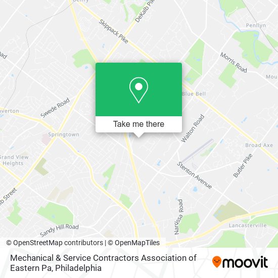 Mechanical & Service Contractors Association of Eastern Pa map