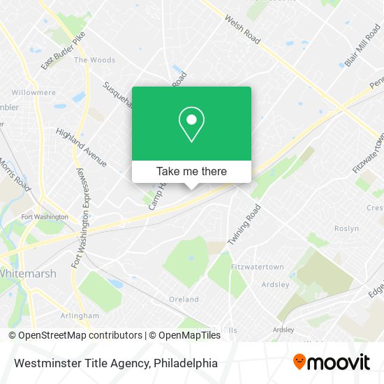 Westminster Title Agency map