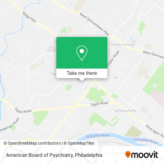 Mapa de American Board of Psychiatry
