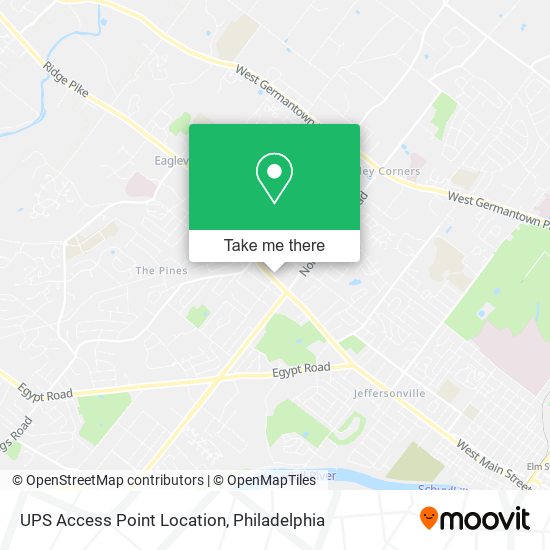 UPS Access Point Location map