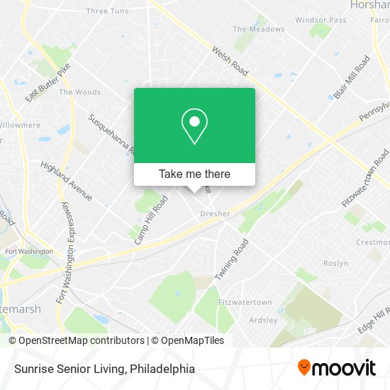 Mapa de Sunrise Senior Living