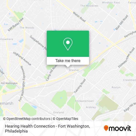 Hearing Health Connection - Fort Washington map