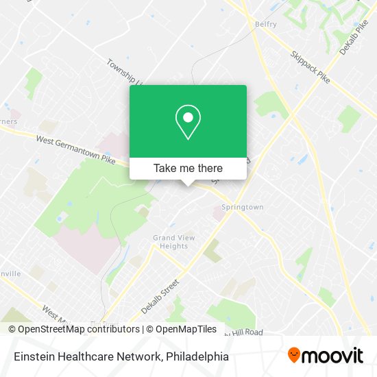 Einstein Healthcare Network map