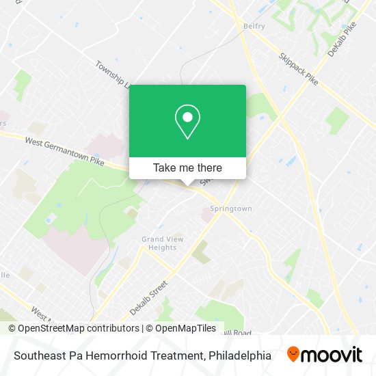 Southeast Pa Hemorrhoid Treatment map
