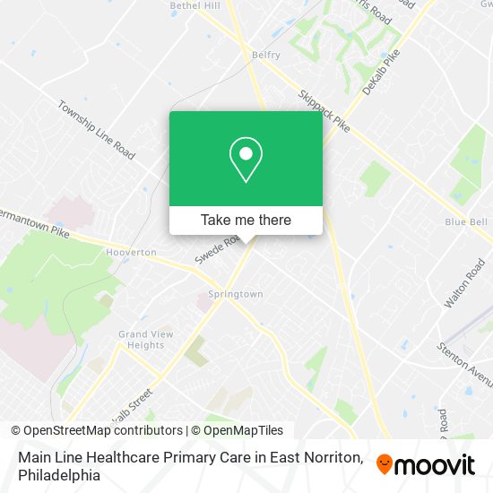 Main Line Healthcare Primary Care in East Norriton map