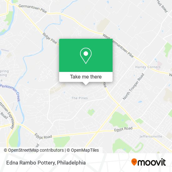 Edna Rambo Pottery map