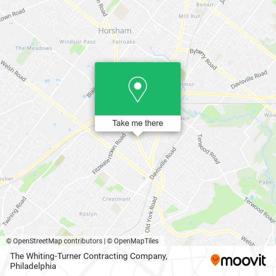 The Whiting-Turner Contracting Company map