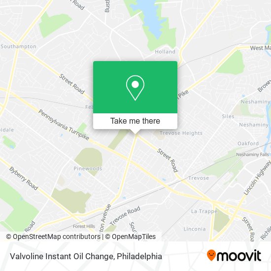 Mapa de Valvoline Instant Oil Change