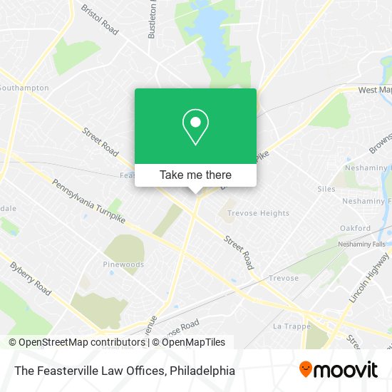 The Feasterville Law Offices map