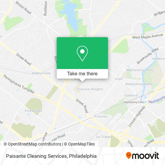 Paisante Cleaning Services map