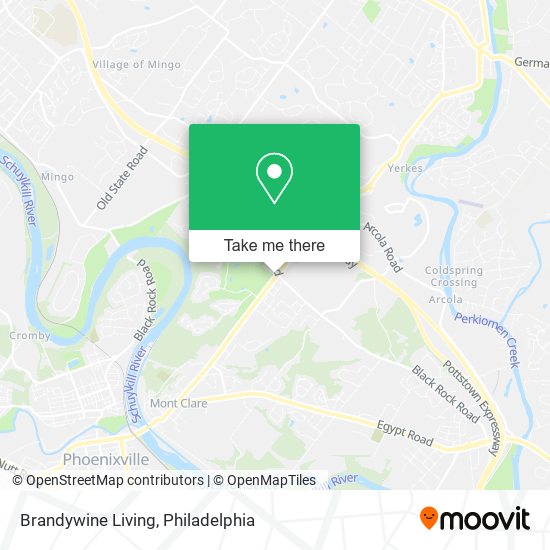Brandywine Living map