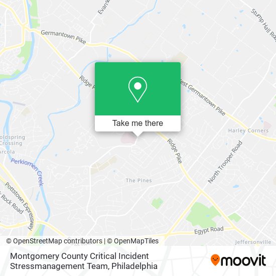 Montgomery County Critical Incident Stressmanagement Team map