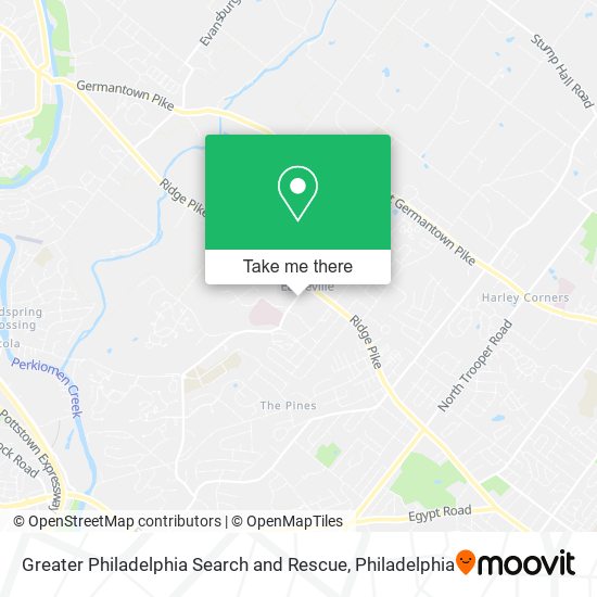 Greater Philadelphia Search and Rescue map