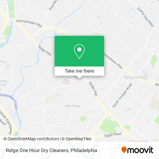 Ridge One Hour Dry Cleaners map