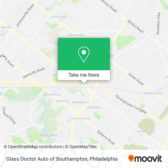 Mapa de Glass Doctor Auto of Southampton