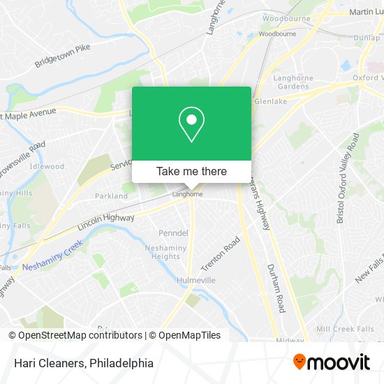 Hari Cleaners map