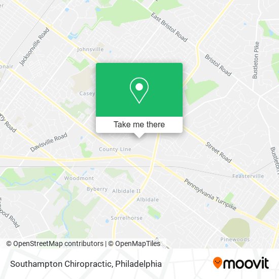 Southampton Chiropractic map