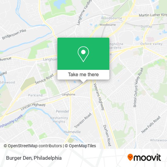 Burger Den map