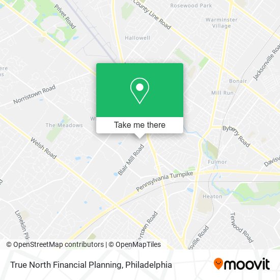 True North Financial Planning map