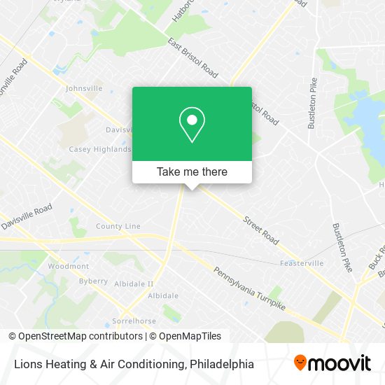 Lions Heating & Air Conditioning map