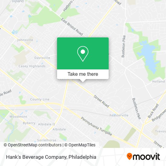 Hank's Beverage Company map