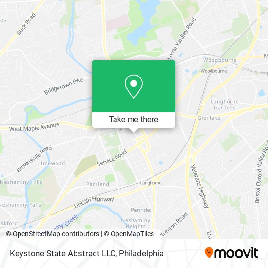 Mapa de Keystone State Abstract LLC