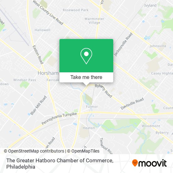 The Greater Hatboro Chamber of Commerce map