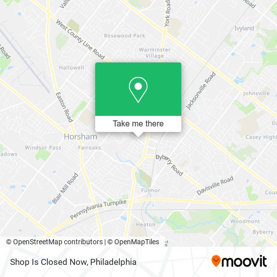 Mapa de Shop Is Closed Now
