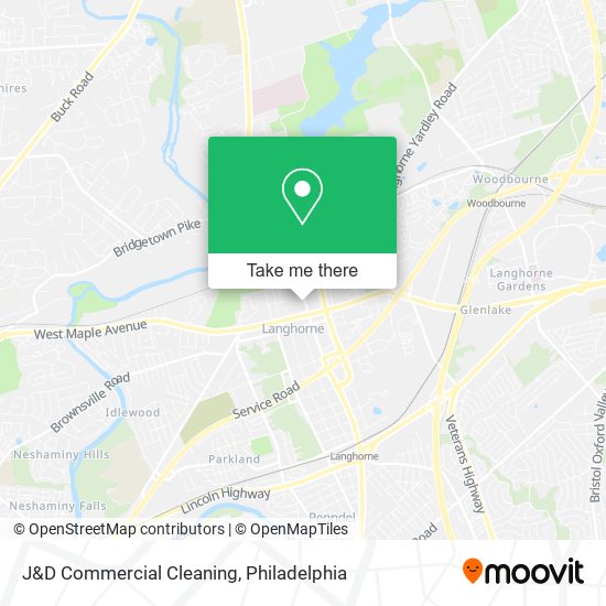 J&D Commercial Cleaning map
